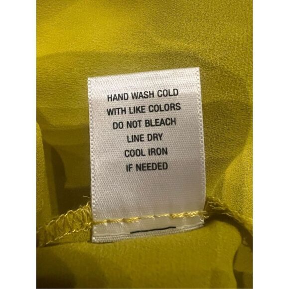 Sami & Jo Lime split neck sleeveless blouse XL - Picture 5 of 5